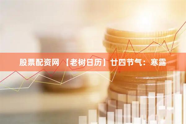 股票配资网 【老树日历】廿四节气：寒露