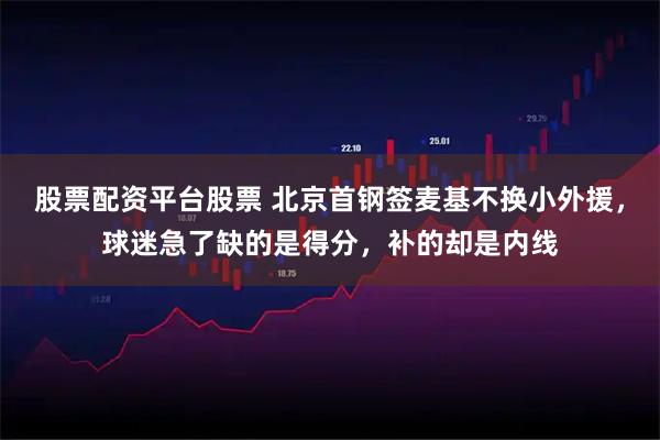 股票配资平台股票 北京首钢签麦基不换小外援，球迷急了缺的是得分，补的却是内线